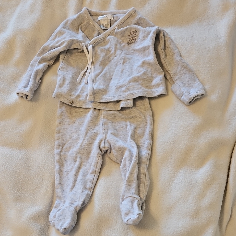 Baby Ralph Lauren Gray Matching Top And Pants